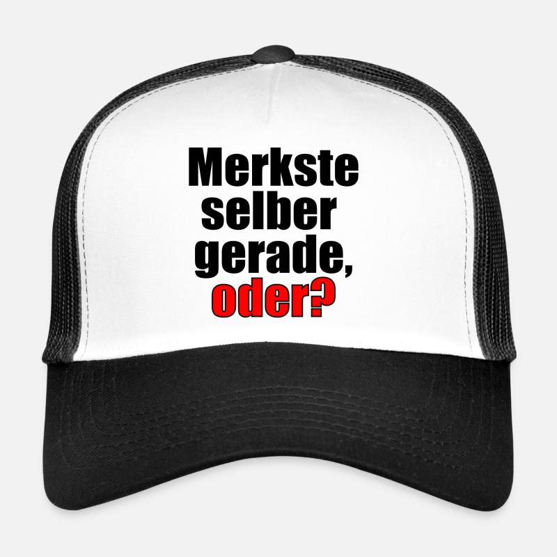 Sprüche Geschenke - Merkste selber - Erkenntnis Trucker Cap