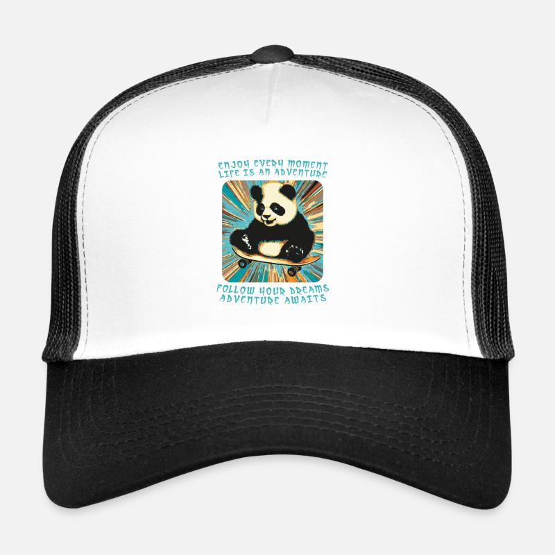 L’aventure de Panda sur roues Casquette trucker 
