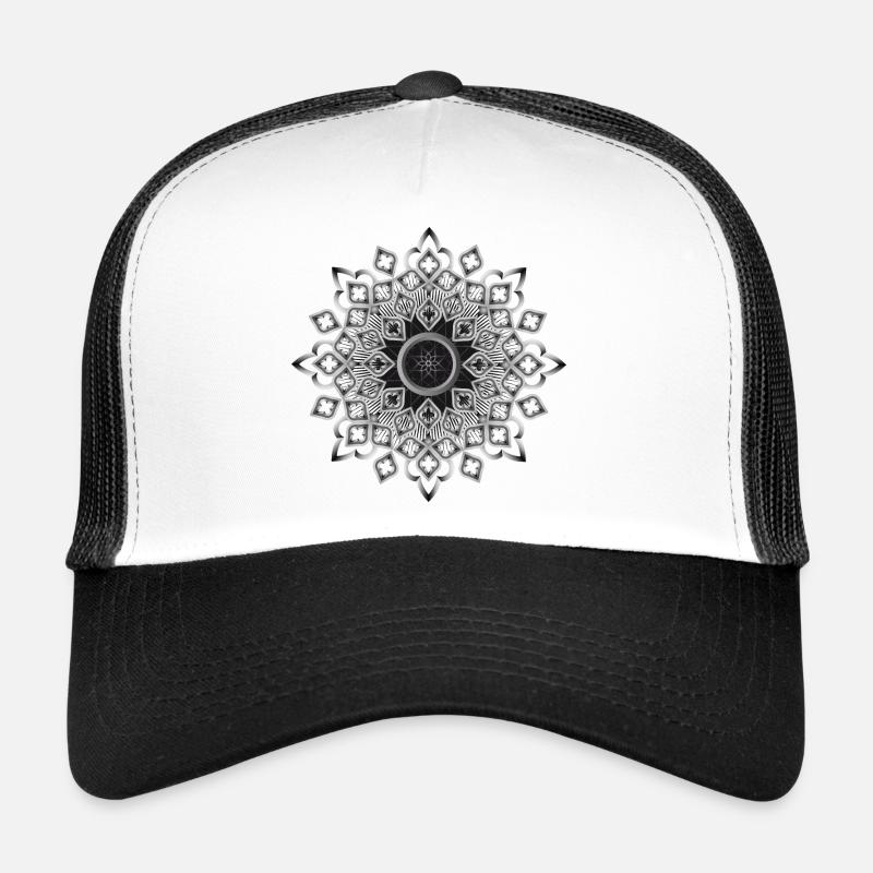 Gotisches Rosetten Kirchenfenster Ornament Trucker Cap