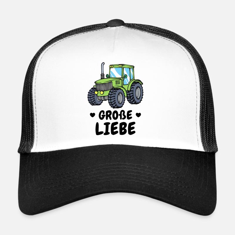 Kraftfahrzeug Herz Traktor Statement Landleben Trucker Cap