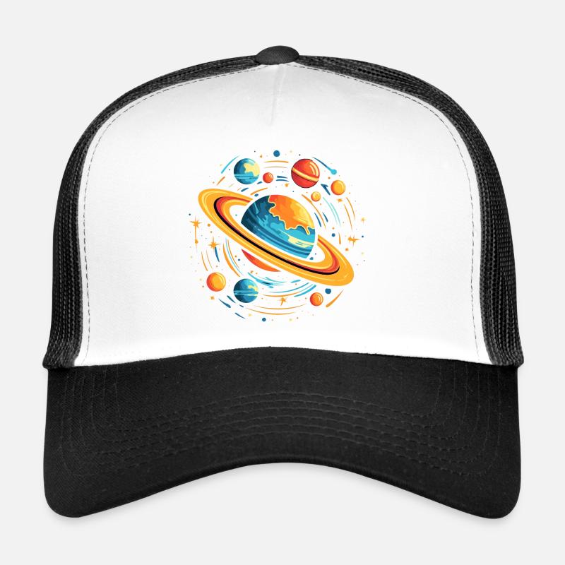 Galaxies spatiales Planètes Casquette trucker 