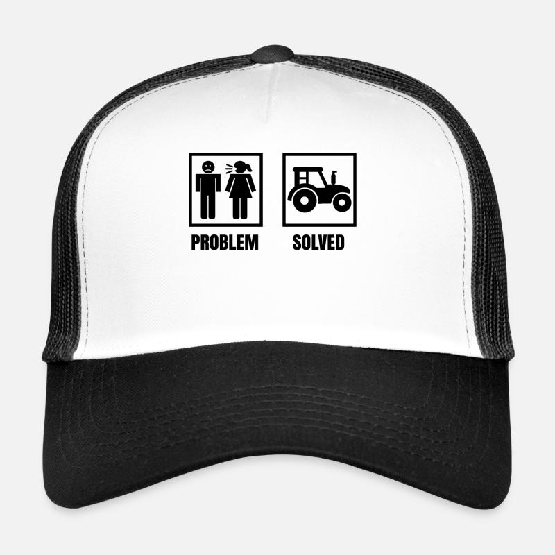 Fahrzeug Traktor Statement Bauer Ackerbau Landluft Trucker Cap