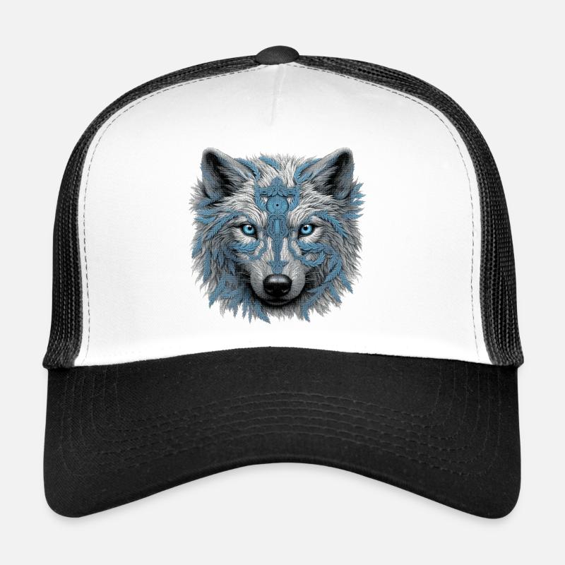 Wolf - Trucker Cap - Weiß/Schwarz