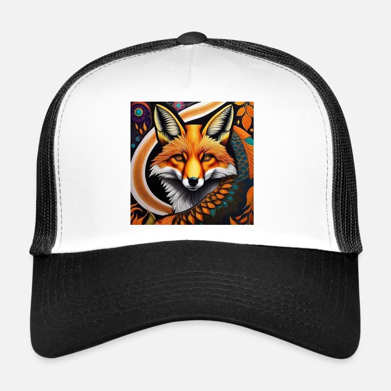 Fuchs - Trucker Cap - Weiß/Schwarz