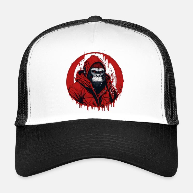 Gorilla Street Style - Trucker Cap - white/black