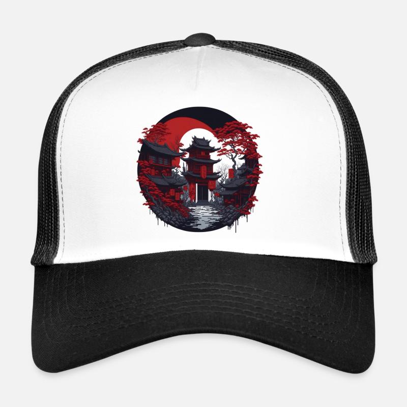 China Town - Trucker Cap - Weiß/Schwarz