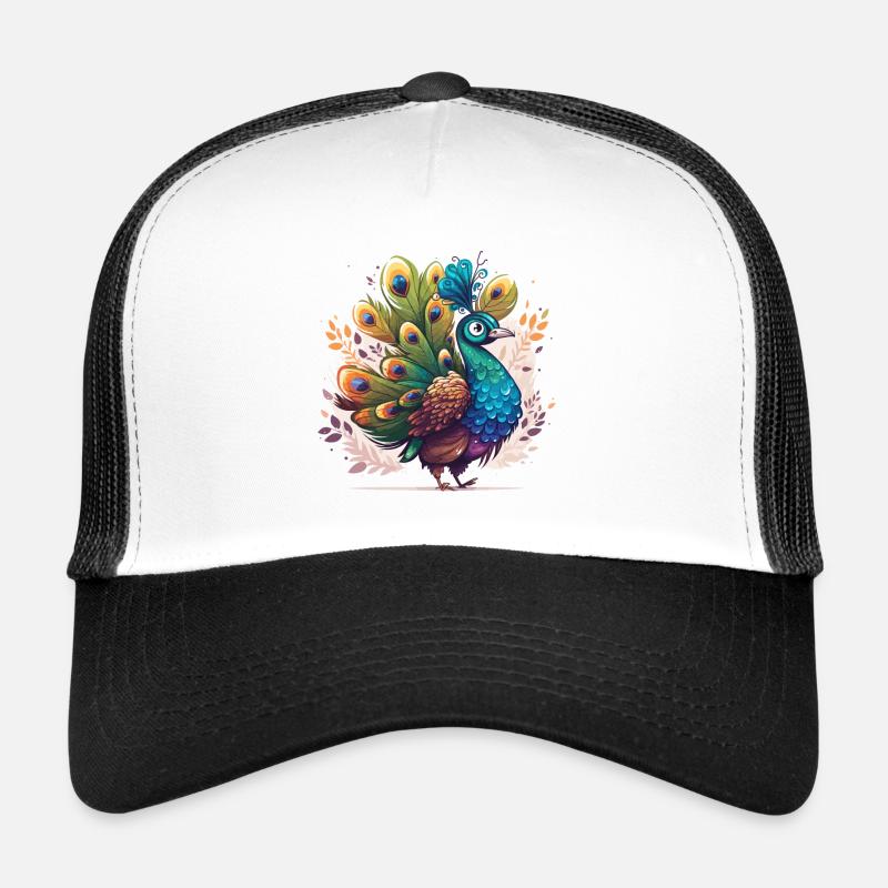 Peacock in full display Trucker Cap