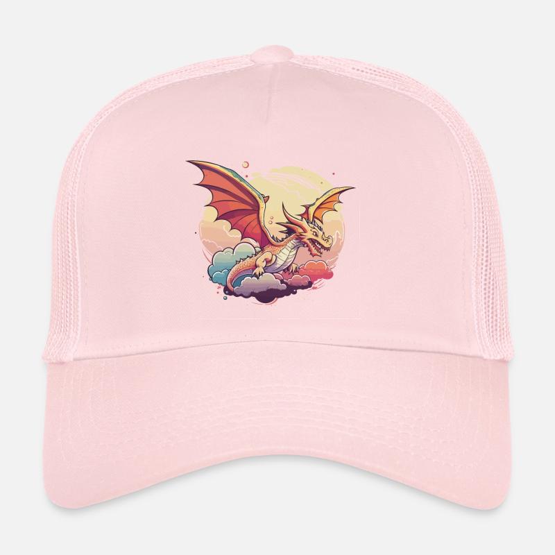 Dragon dans les nuages Casquette trucker 