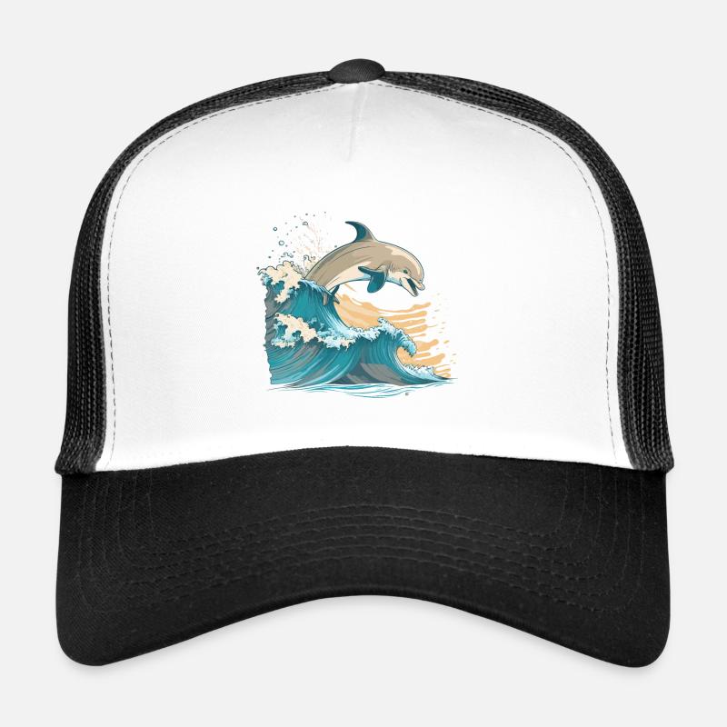 The Joyful Dolphin Trucker Cap