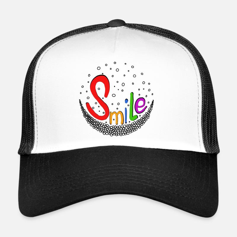 Smile colorful - Trucker Cap - white/black