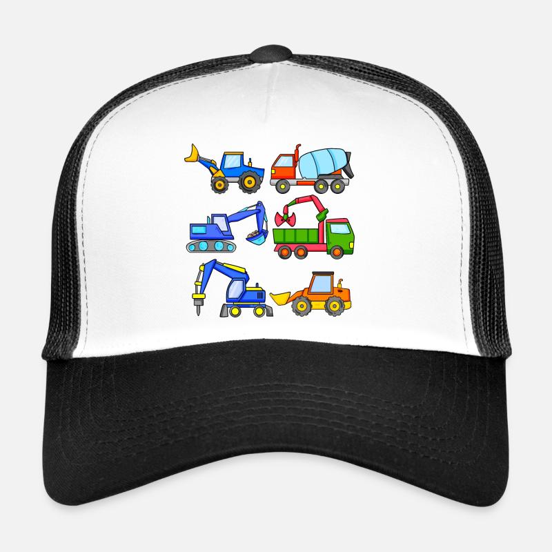 Construction Site Vehicles Vehicle Trucker Cap