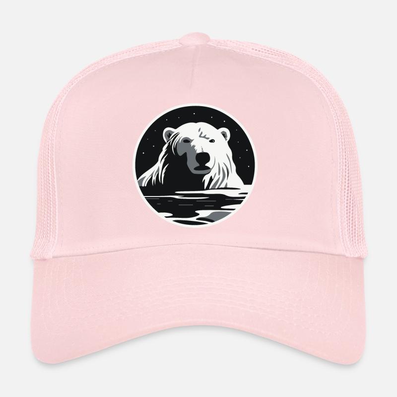 Ours blanc Casquette trucker 