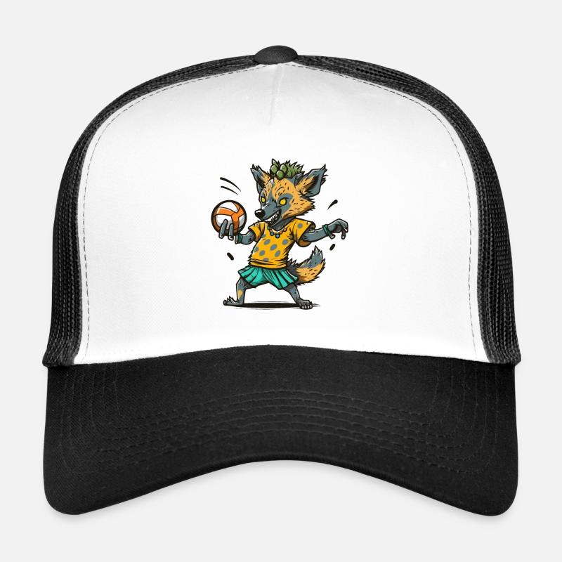 Hyänen-Übergabe - Trucker Cap - Weiß/Schwarz