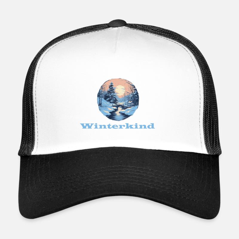 Winter Child - Trucker Cap - white/black