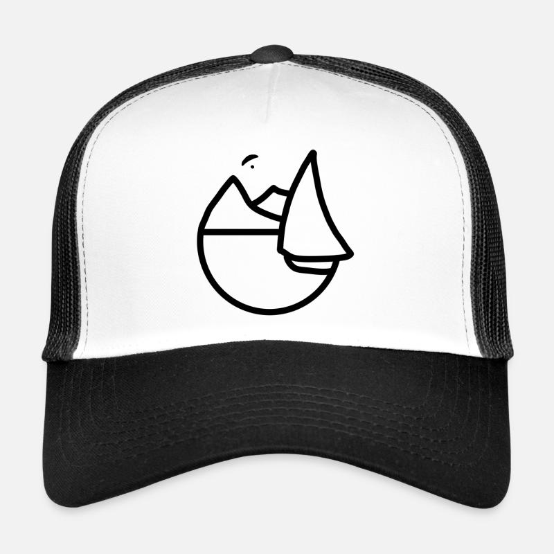 sailing and flying - Trucker Cap - Weiß/Schwarz
