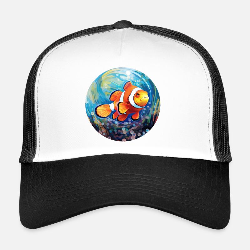 Clownfisch - Trucker Cap - Weiß/Schwarz