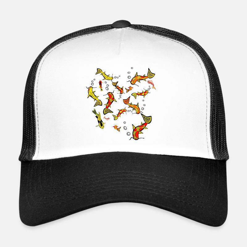 Fischschwarm - Trucker Cap - Weiß/Schwarz