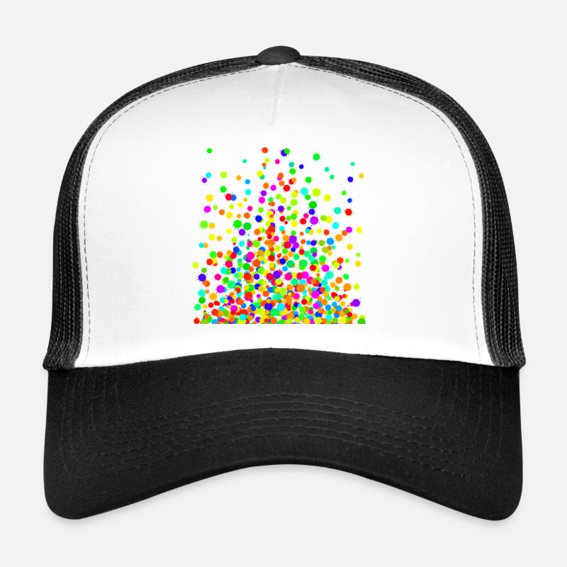 Splish Splash Colors - Trucker Cap - Weiß/Schwarz