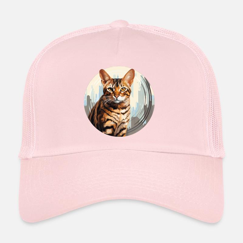 Leopard cat Trucker Cap