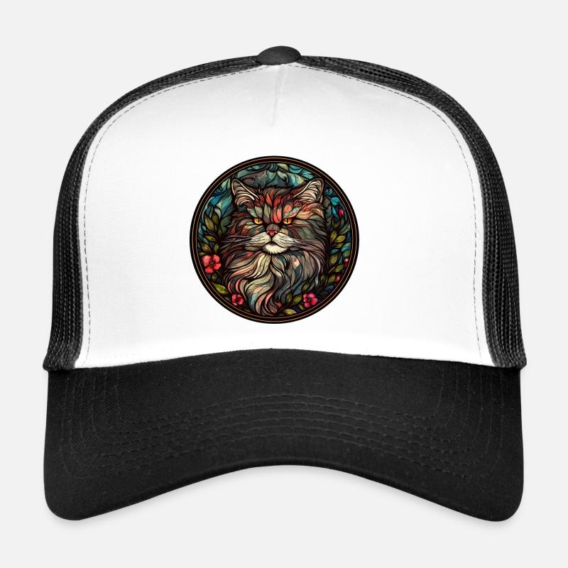 Ragamuffin Katzenrasse Aquarellglas Trucker Cap
