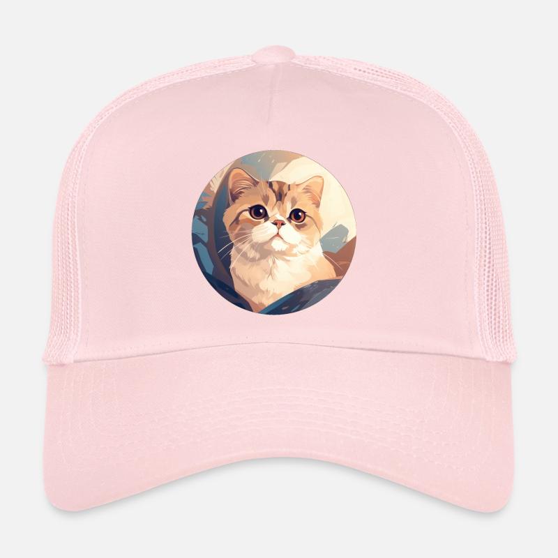 Chat écossais à oreilles pliantes Casquette trucker 