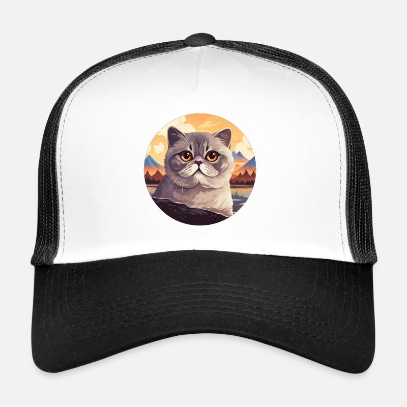 Scottish fold-eared cat Trucker Cap