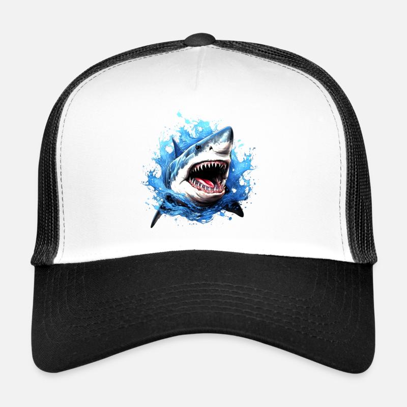 Great white shark Trucker Cap