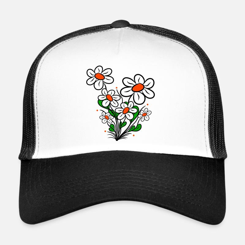 Gänseblümchen Margeriten Blumenranke Blüte blumig Trucker Cap
