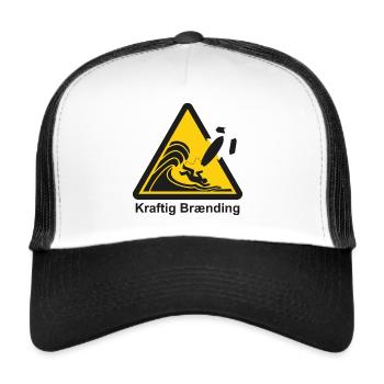 Surfen Wellenreiten Meer Strand Wellen Lustig - Trucker Cap - Weiß/Schwarz - Vorne