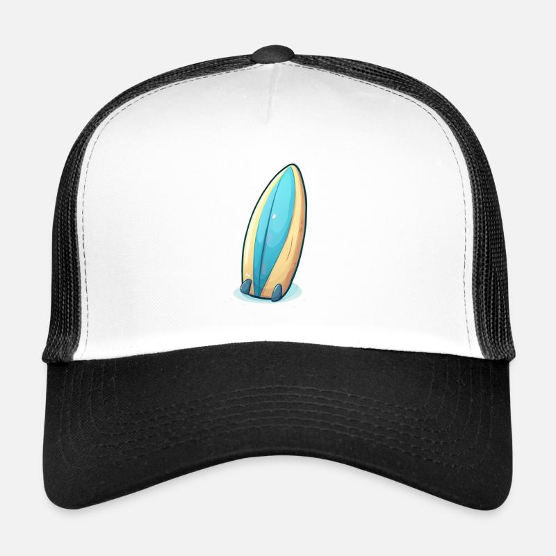 Ride the Waves - Trucker Cap - white/black