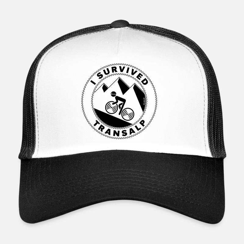I Survived Transalp (Alpes / Vélo De Course / B) Casquette trucker 