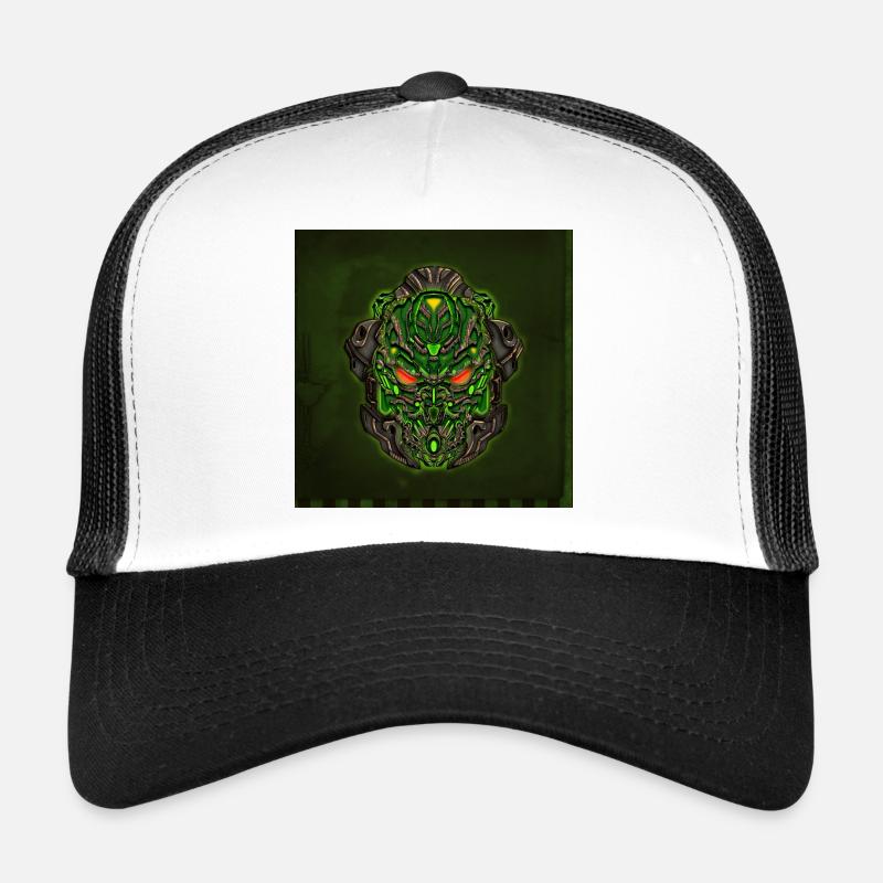 Bright cyberpunk mask Trucker Cap