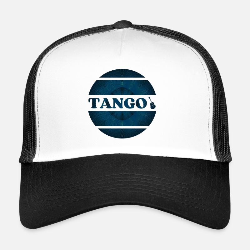 Design de tango bleu pour danseurs de tango Casquette trucker 