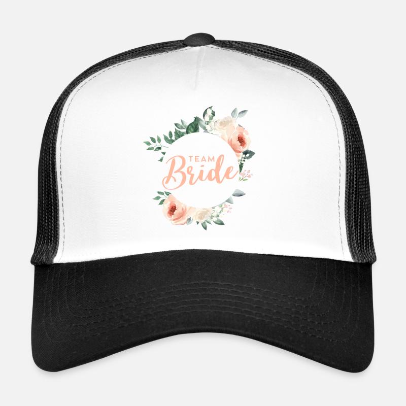 Équipe Bride! Couronne pastel verte, personnalisable Casquette trucker 