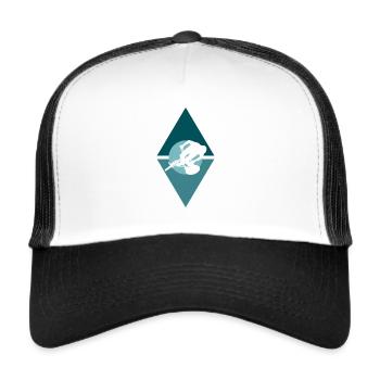 Freeride Mountain Bike - Trucker Cap - white/black - Front