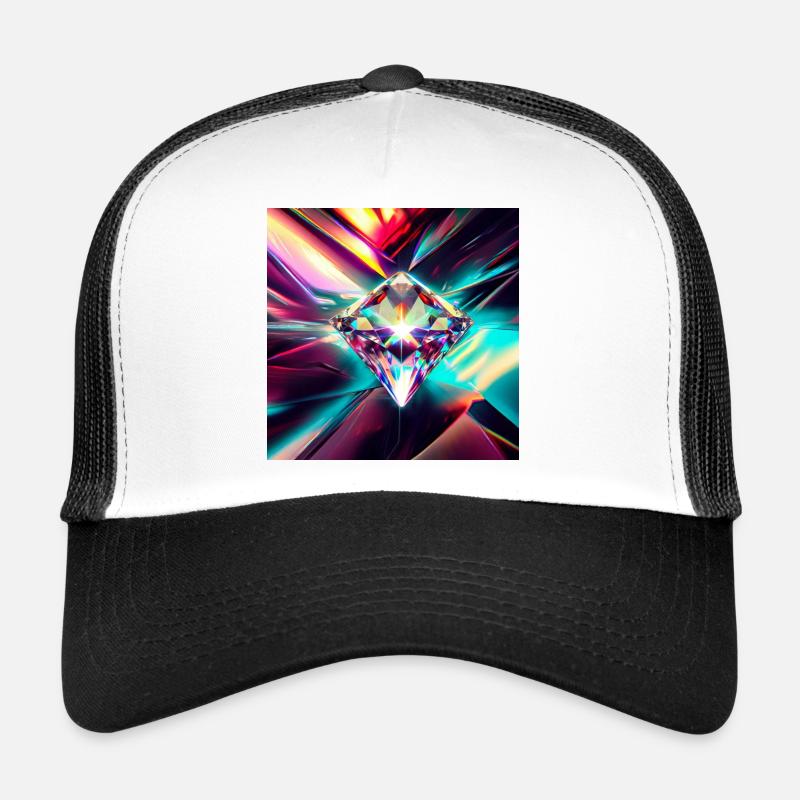 Diamant - Trucker Cap - Weiß/Schwarz