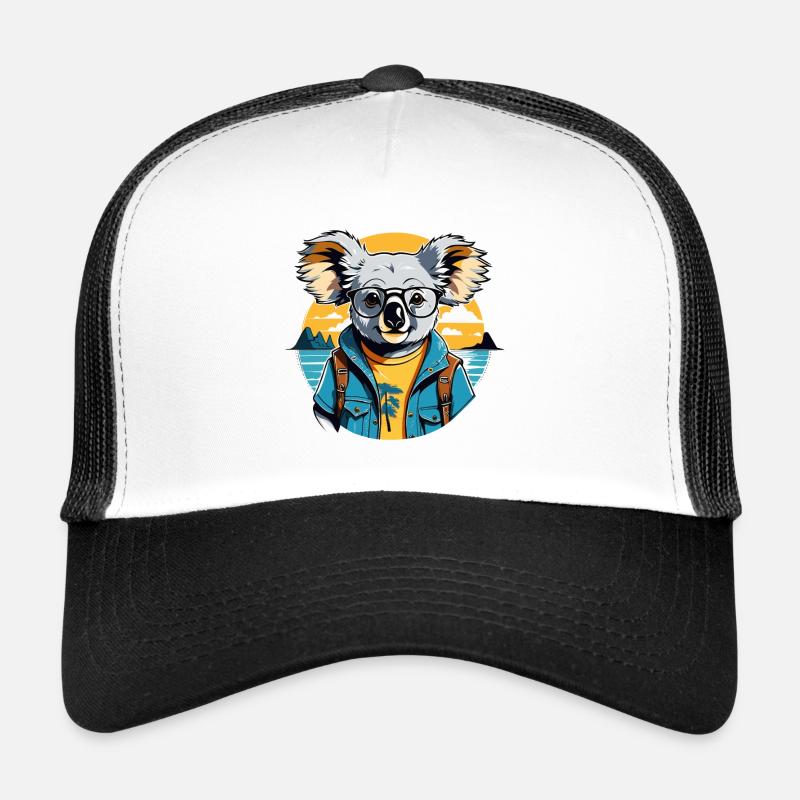 Coucher de soleil d’aventure côtière Koala Casquette trucker 