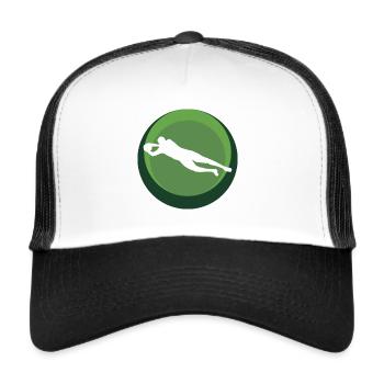 Soccer Goalkeeper Defender - Trucker Cap - white/black - Front