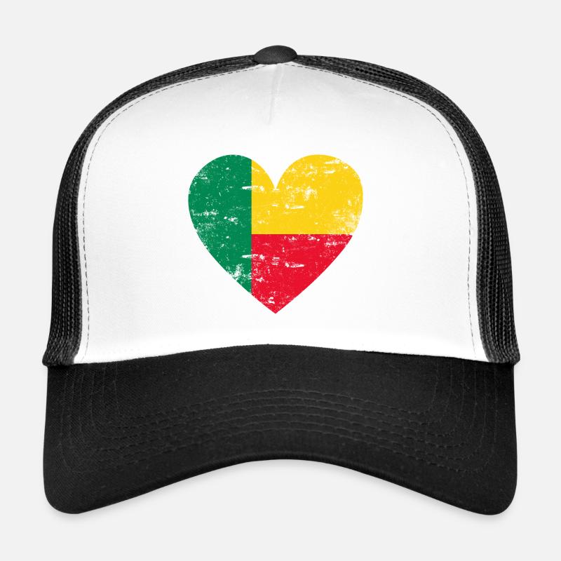 Benin Flaggenherz Trucker Cap