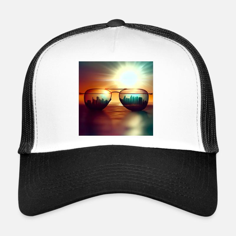 Skyline - Trucker Cap - Weiß/Schwarz