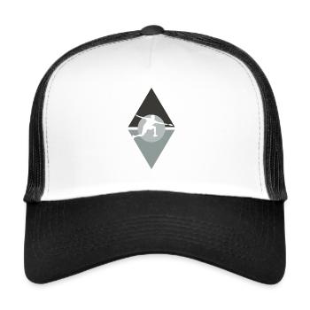 Drop Badminton Badminton Player - Casquette trucker  - blanc/noir - Devant