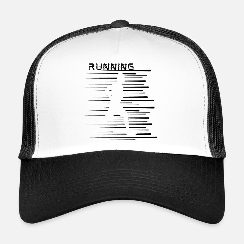 Running, easy, active, running, cool stripes Trucker Cap