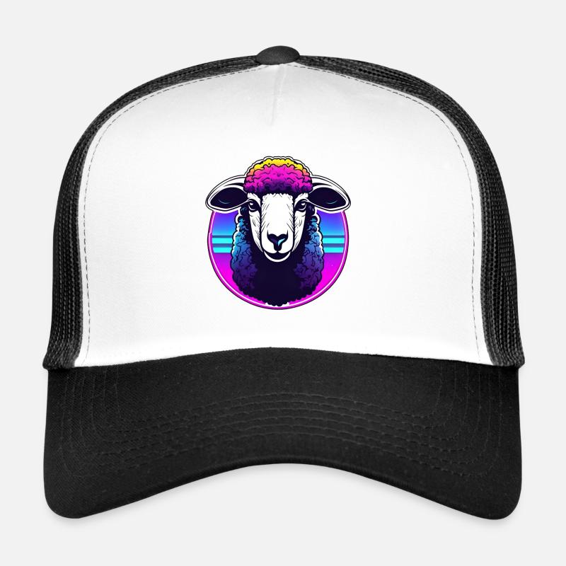 Disco Schaf / Tier / Neon / Zoo / Wolle / Lamm Trucker Cap