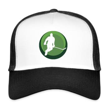 Hockey sur glace Joueurs de hockey sur glace Hockey sur glace - Casquette trucker  - blanc/noir - Devant