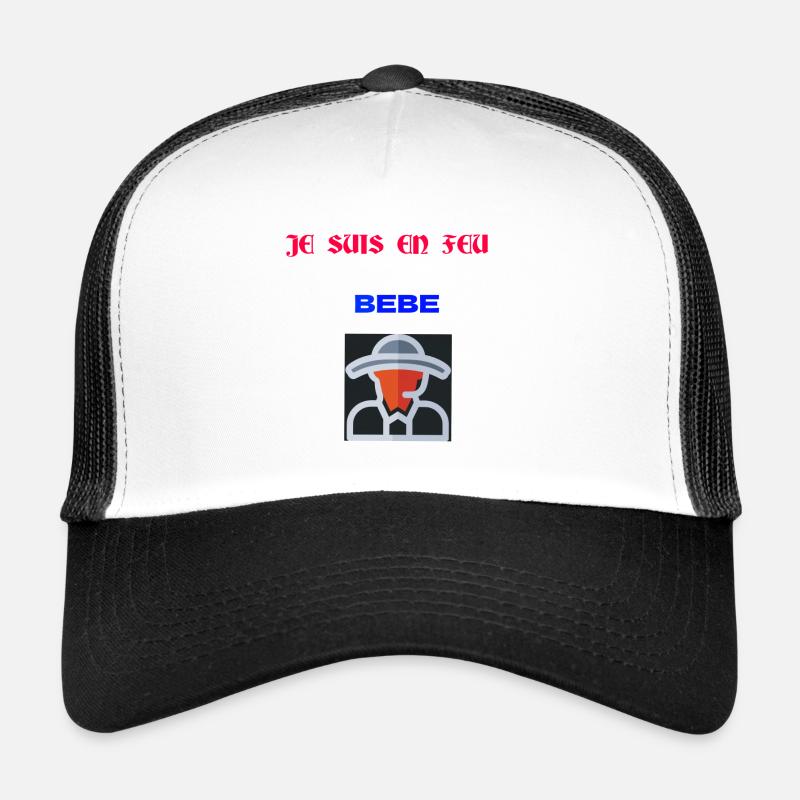 Pompier en feu Casquette trucker 