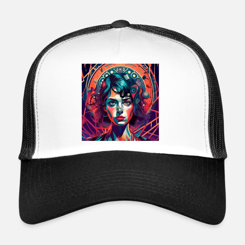 Psychedelic Lady Trucker Cap
