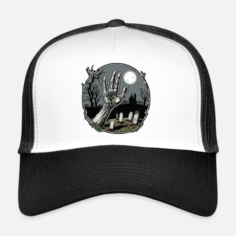 Zombie Hand / Halloween / Finger / Erde / Untot Trucker Cap