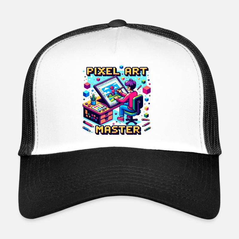 Pixel Art Master Trucker Cap
