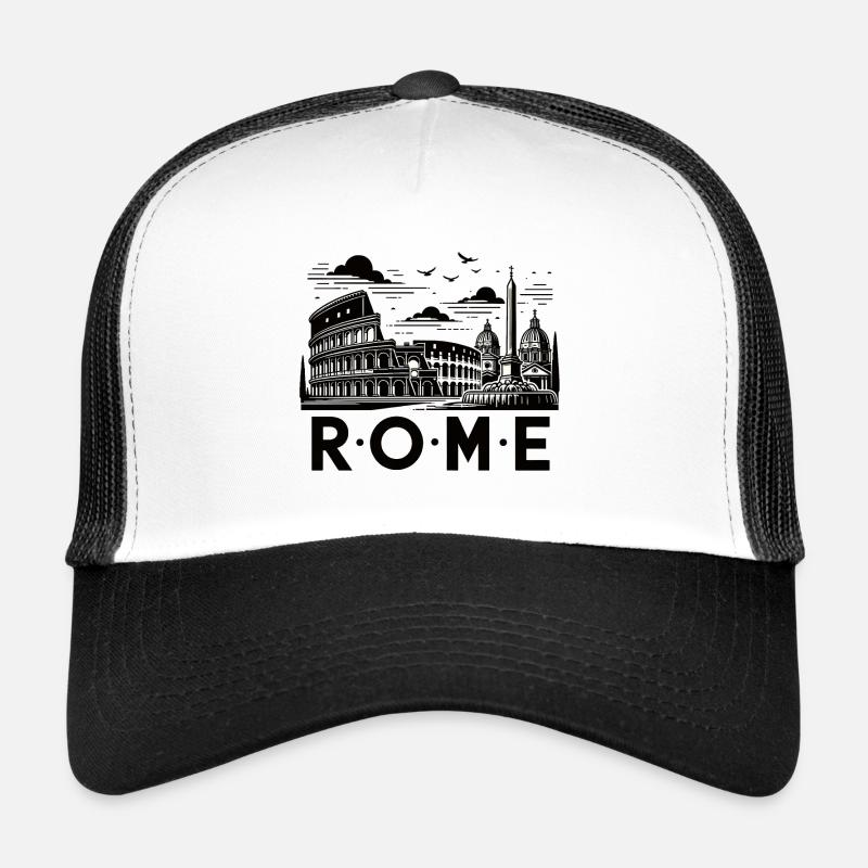 Rome - Trucker Cap - white/black