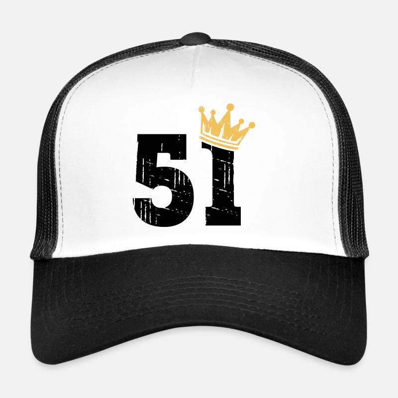 51 Crown 51e anniversaire 51 ans Casquette trucker 